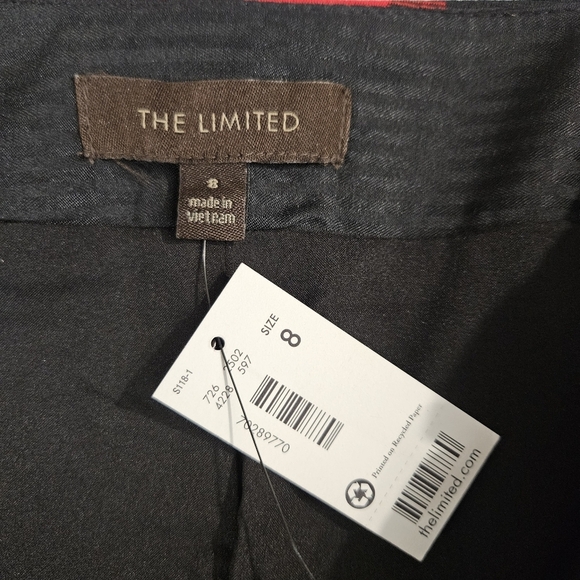 NWT The Limited Red & Black Diagonal Plaid Pencil Skirt - Picture 3 of 5